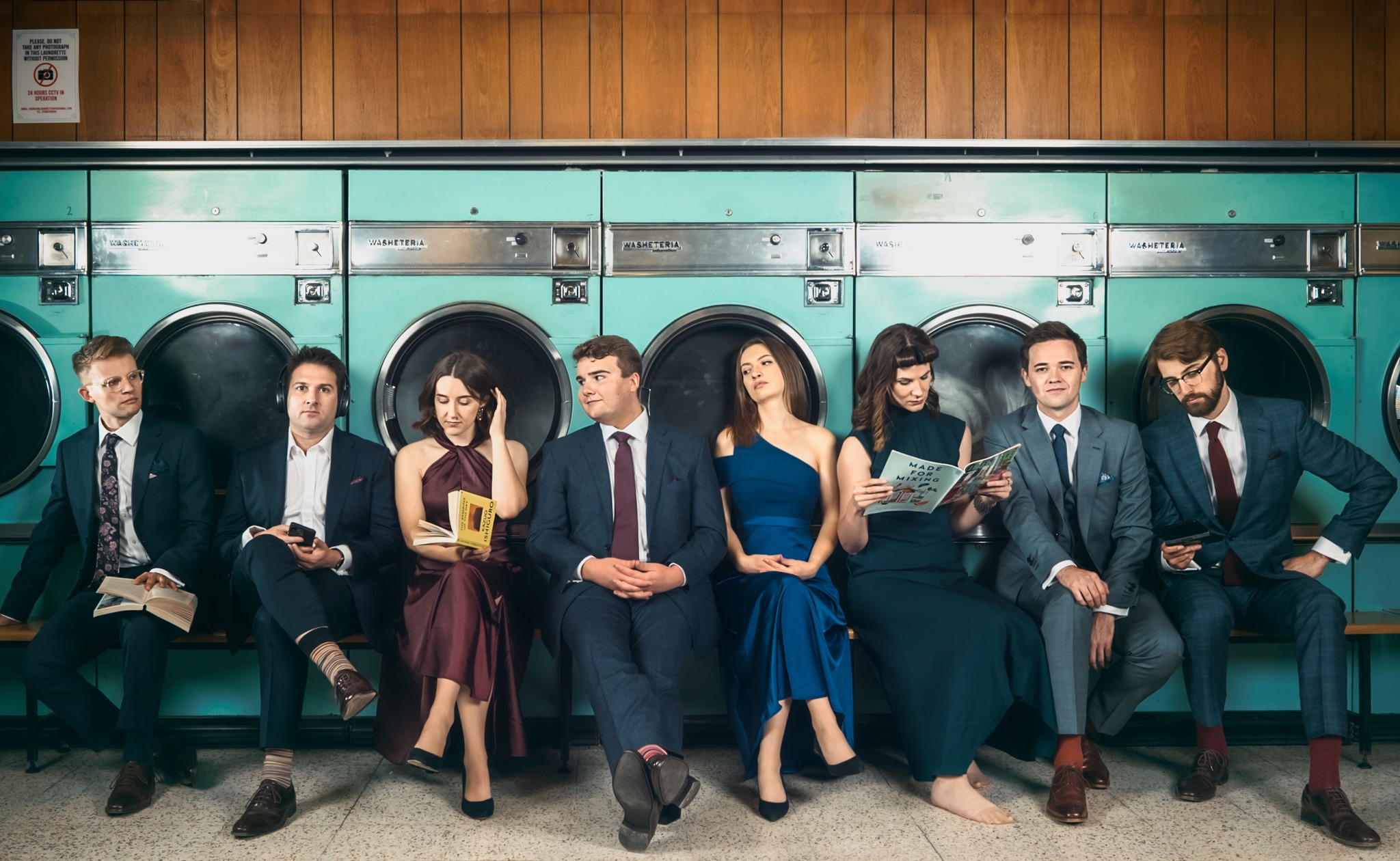 VOCES8 as they appeared in the concert program